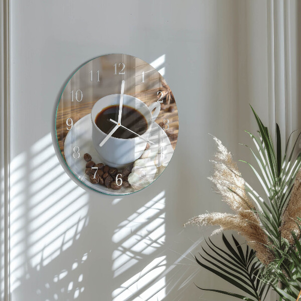 Horloge ronde Café