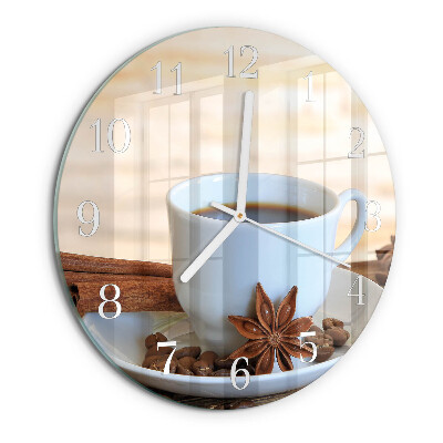 Horloge ronde Café