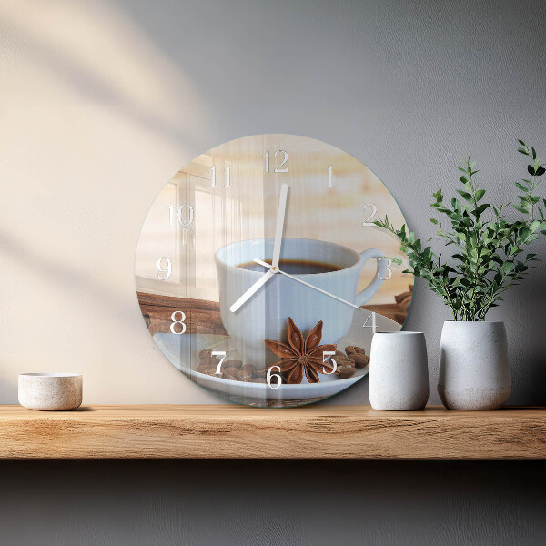 Horloge ronde Café