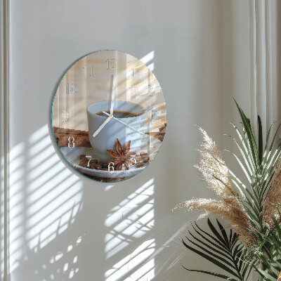 Horloge ronde Café