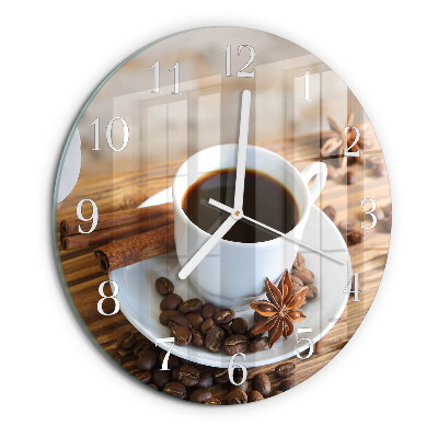 Horloge ronde Café