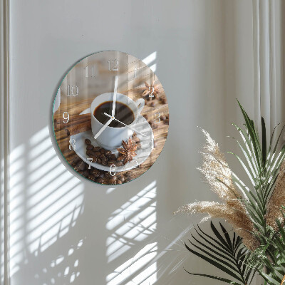 Horloge ronde Café