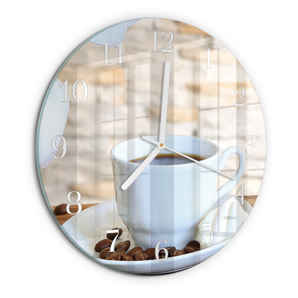 Horloge ronde Café