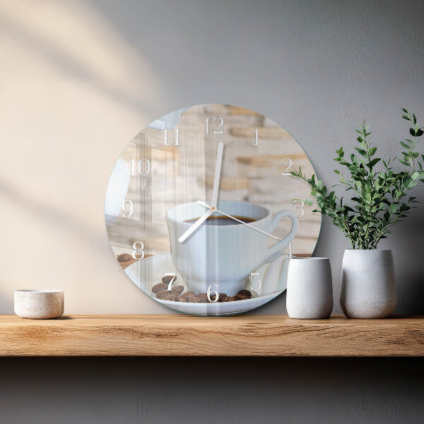 Horloge ronde Café