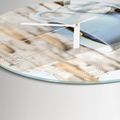 Horloge ronde Café
