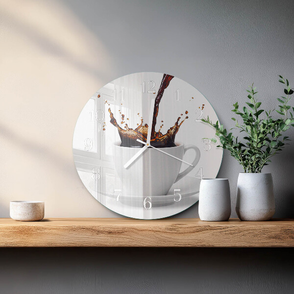 Horloge ronde Café