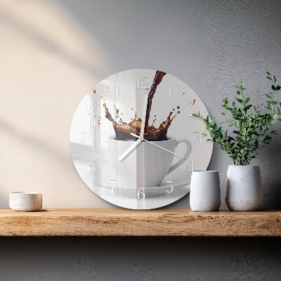 Horloge ronde Café