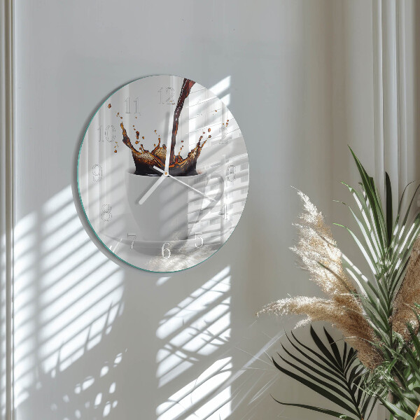 Horloge ronde Café