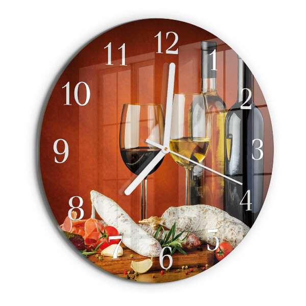 Horloge ronde Vin