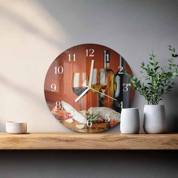 Horloge ronde Vin