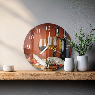 Horloge ronde Vin
