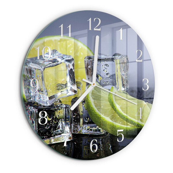 Horloge ronde agrumes