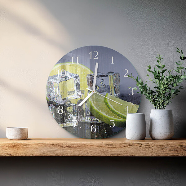 Horloge ronde agrumes