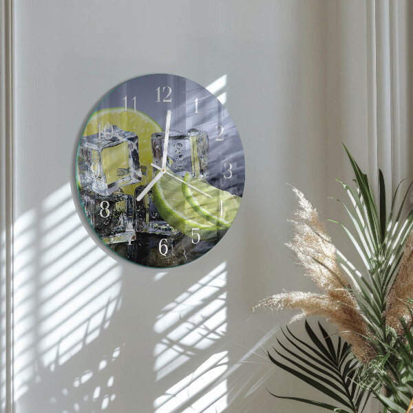 Horloge ronde agrumes