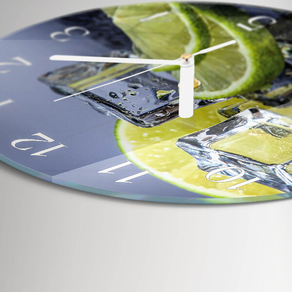 Horloge ronde agrumes