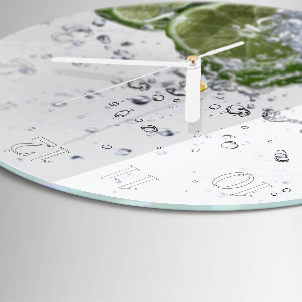 Horloge ronde Citrons verts