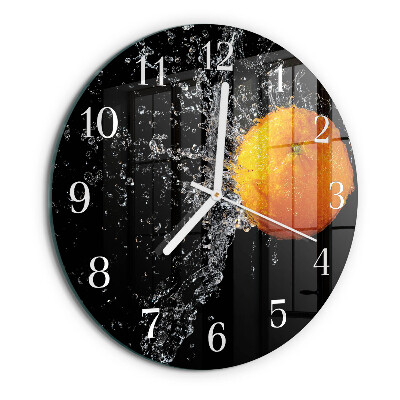 Horloge ronde Orange