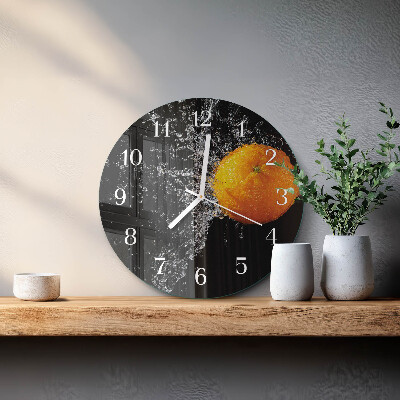 Horloge ronde Orange