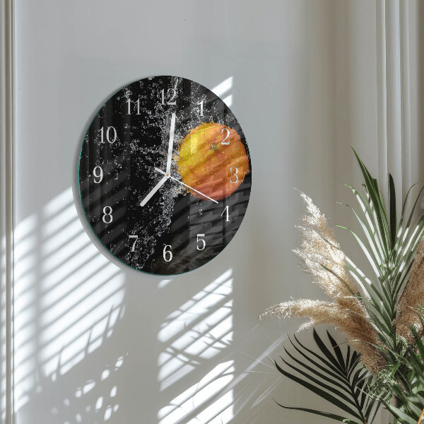 Horloge ronde Orange