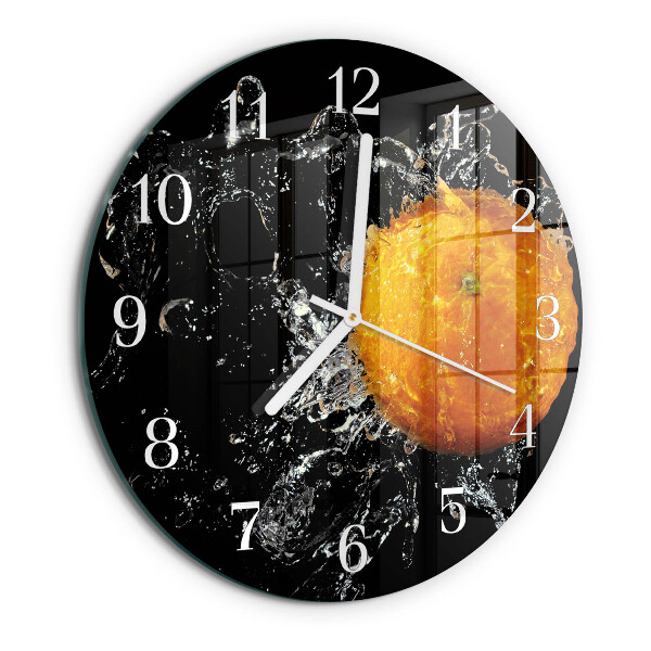 Horloge ronde Orange