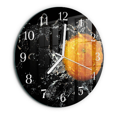 Horloge ronde Orange
