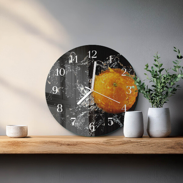 Horloge ronde Orange