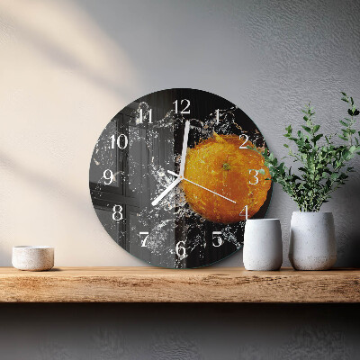 Horloge ronde Orange