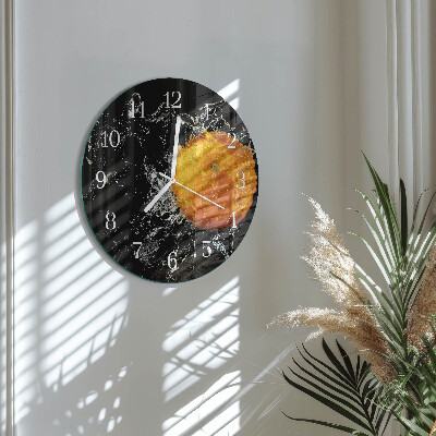 Horloge ronde Orange
