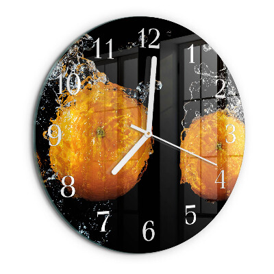 Horloge ronde Oranges
