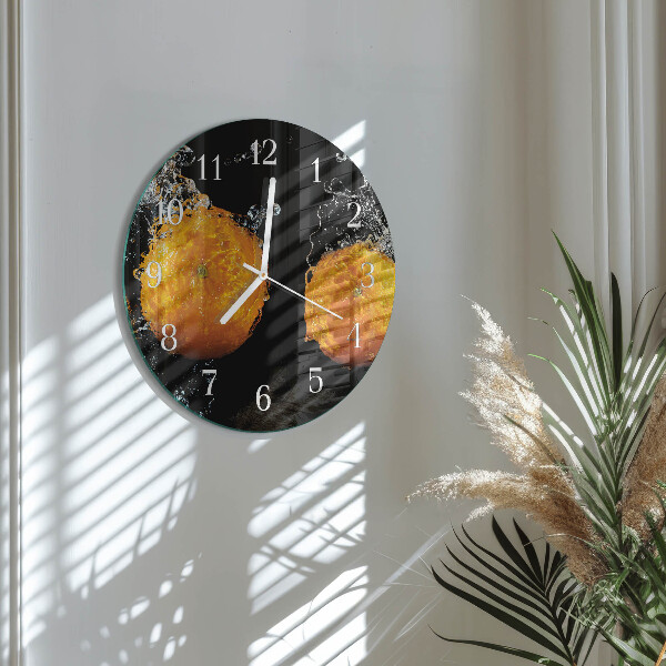 Horloge ronde Oranges