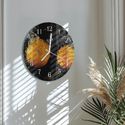 Horloge ronde Oranges