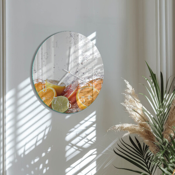Horloge ronde Oranges