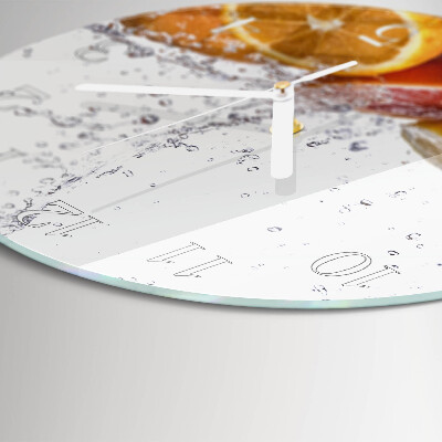 Horloge ronde Oranges