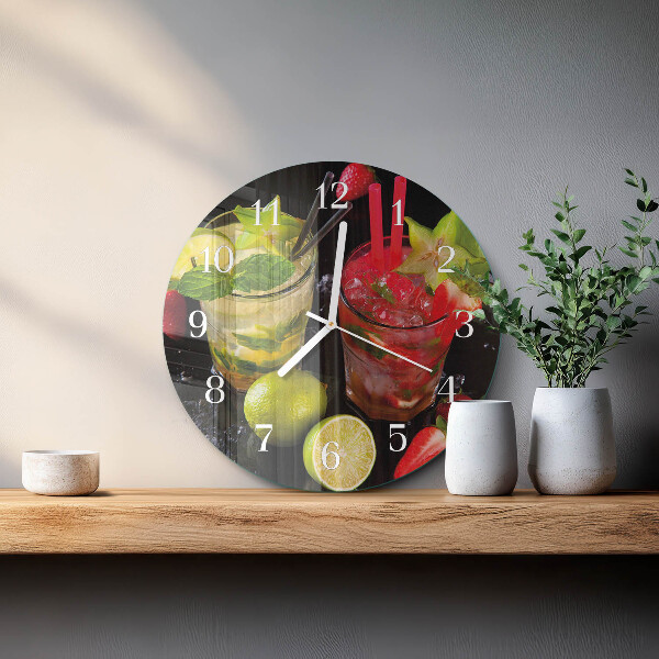 Horloge ronde Cocktail