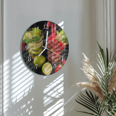 Horloge ronde Cocktail