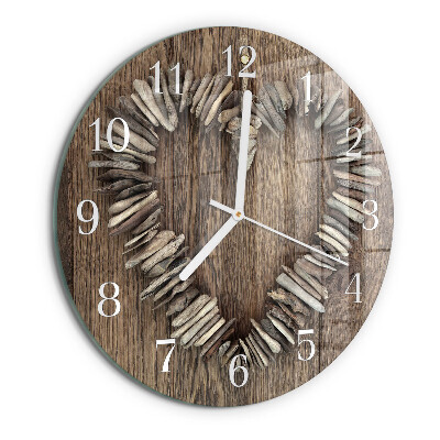 Horloge ronde Cœur