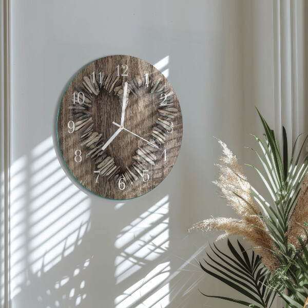 Horloge ronde Cœur