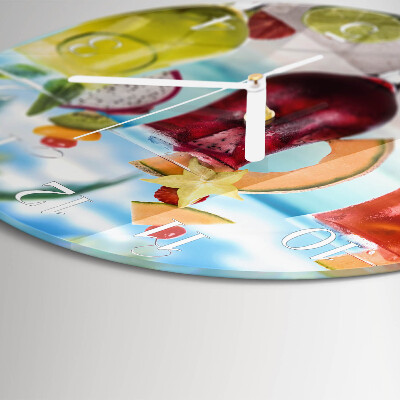 Horloge ronde Cocktail