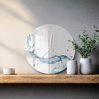 Horloge ronde Eau