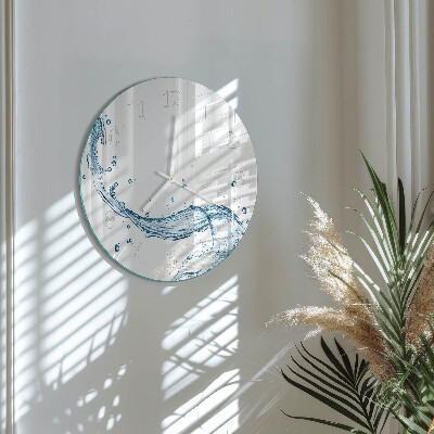 Horloge ronde Eau