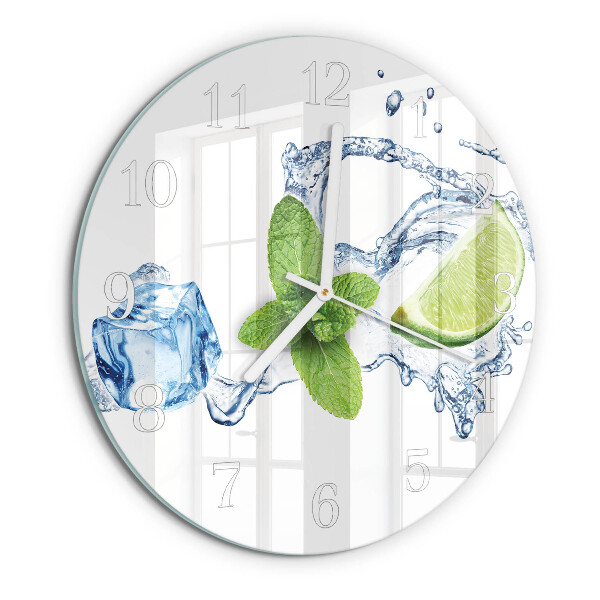 Horloge ronde Menthe