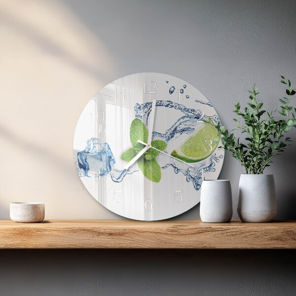 Horloge ronde Menthe