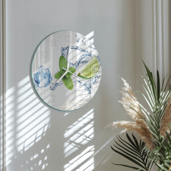 Horloge ronde Menthe