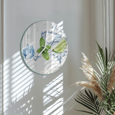 Horloge ronde Menthe