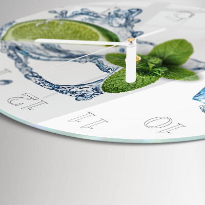 Horloge ronde Menthe