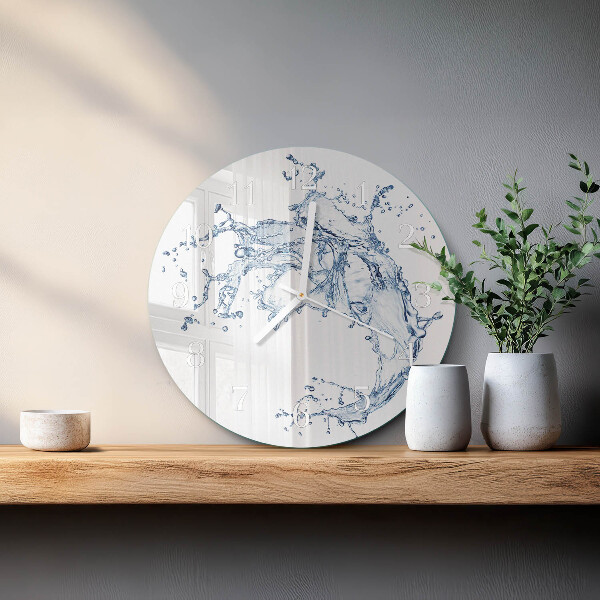 Horloge ronde Eau