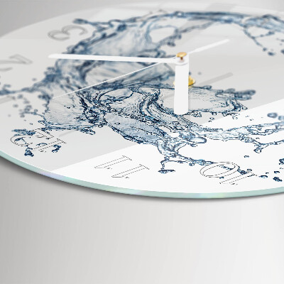Horloge ronde Eau