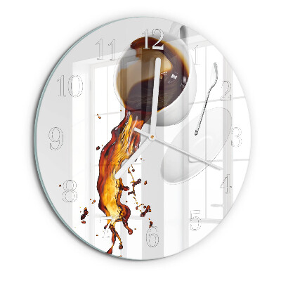 Horloge ronde Café