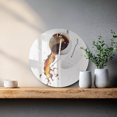 Horloge ronde Café