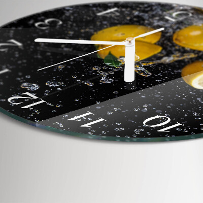 Horloge ronde Citrons